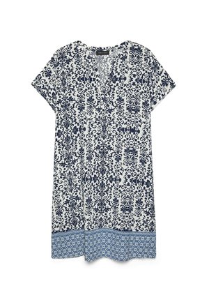 Fiorella Rubino, VESTITO CORTO CON STAMPA - Hverdagskjole - blu