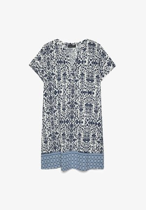 Fiorella Rubino, VESTITO CORTO CON STAMPA - Hverdagskjole - blu