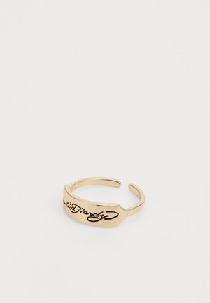 SCROLL LOGO MINI ID-STYLE BAND RING UNISEX - Ring - gold-coloured