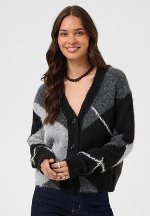 Kaffe, KAGRITH - Gilet - grey melange   black check
