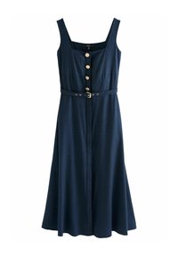 Next REGULAR FIT - BELTED SQUARE NECK MIDI - Särkkleit - navy blue