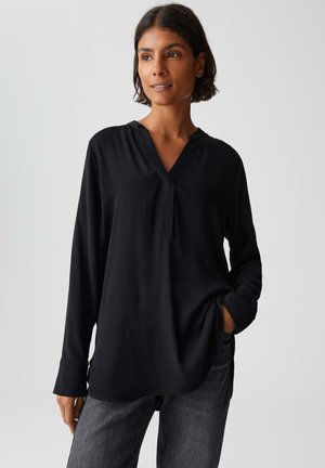 LOOSE FIT MIT V-AUSCHNITT - Tunika - black