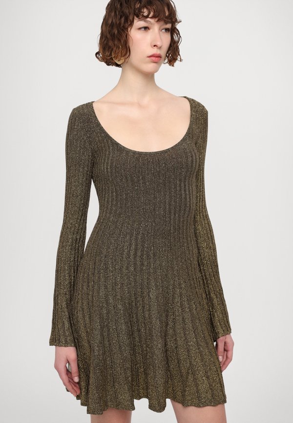 RAQUEL DRESS - Jersey dress - metallic gold4