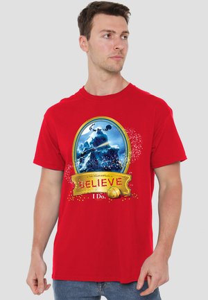 Cotton Soul, POLAR EXPRESS/TRUE BELIEVER - Print T-shirt - red