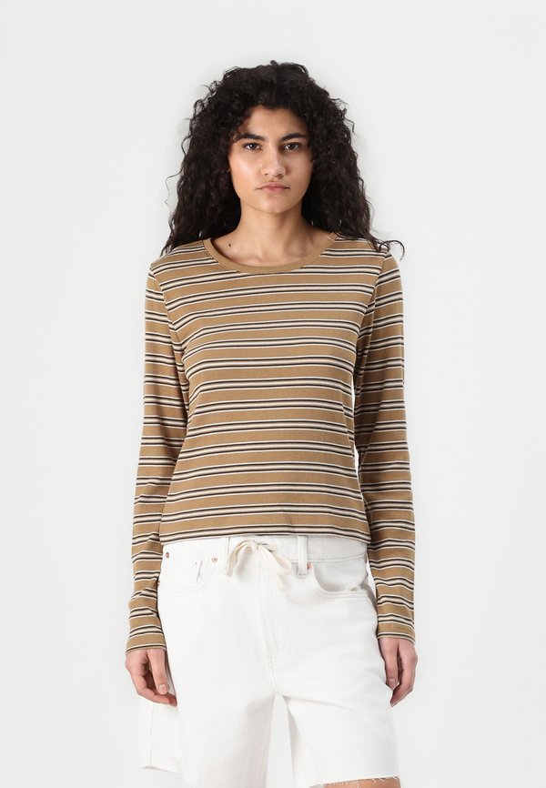 CROP CREW - Long sleeved top - camel