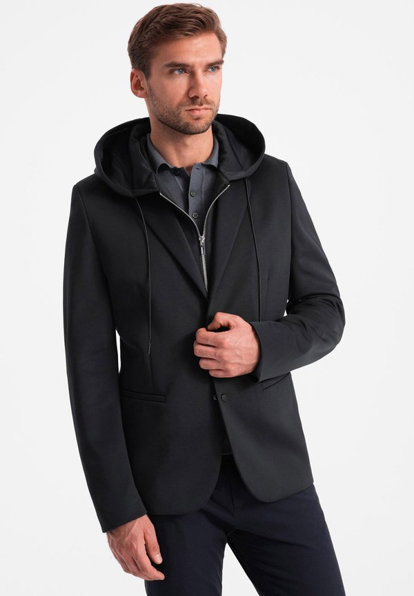 WITH DETACHABLE UNDERLINING AND HOOD  - Sakko