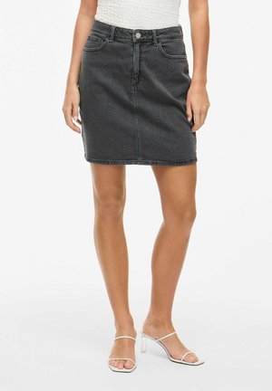 VILA VIKAJA JAF - NOOS - Džinsinis sijonas - grey denim