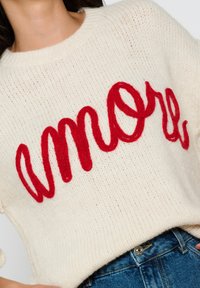 LolaLiza WITH LETTERING - Neule - vanilla white