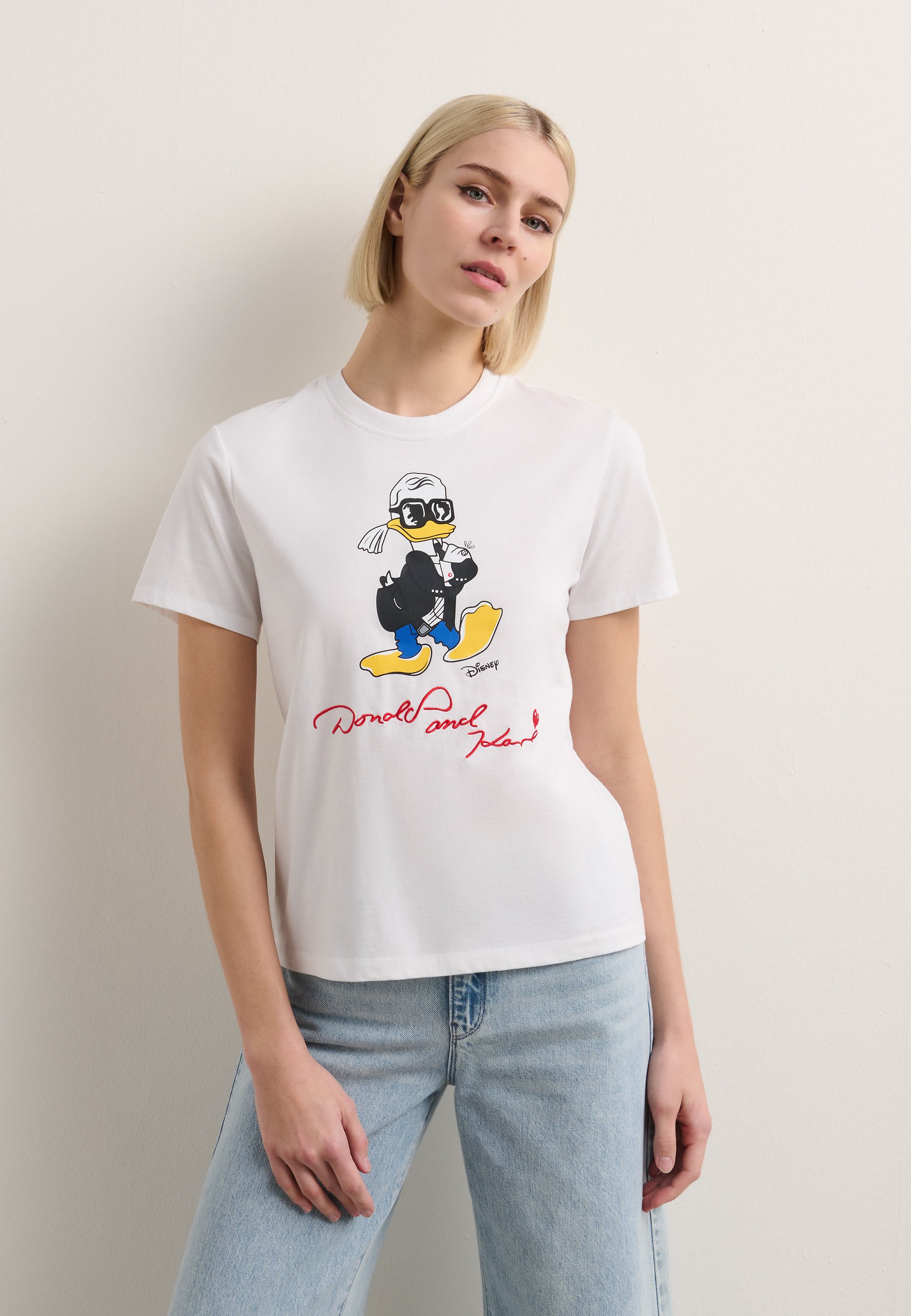 KARL LAGERFELD DISNEY REGULAR T-shirt con stampa white/bianco