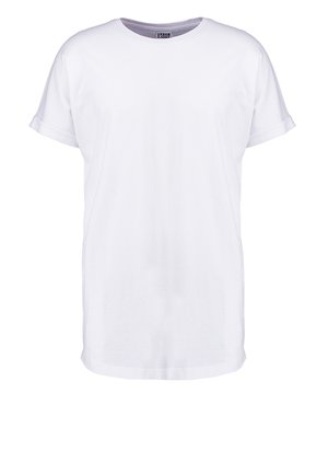 Urban Classics, LONG SHAPED TURNUP TEE - T-shirt basique - white