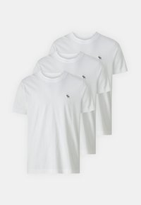 Abercrombie & Fitch CREW 3 PACK - Βασικό μπλουζάκι - white