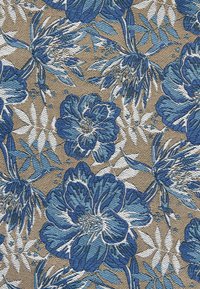 Next SET REGULAR - Díszzsebkendő - neutral brown navy blue floral