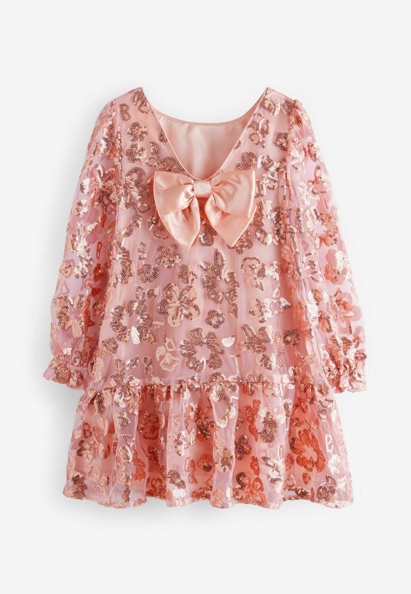 Baker by Ted Baker ALL OVER SEQUIN BOW BACK - REGULAR FIT - Cocktail dress / Party dress - gold/gold-coloured - Zalando Baker by Ted Baker ALL OVER SEQUIN BOW BACK - REGULAR FIT - Cocktail dress / Party dress - gold/gold-coloured - Zalando