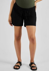 JoJo Maman Bébé - MATERNITY REGULAR FIT - Shorts - black Miniaturebillede 1