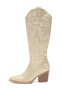 Cowboy/Biker boots - goldfarben