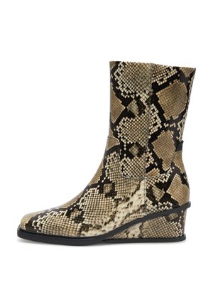 Woden ANN SNAKE - Keilstiefelette - snake