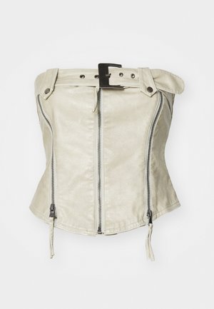 Jaded London BUCKLE AND ZIP CORSET - Top - beige