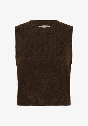 Love Copenhagen, LCESTHER KNIT SLIPOVER - Débardeur - chocolate plum melange