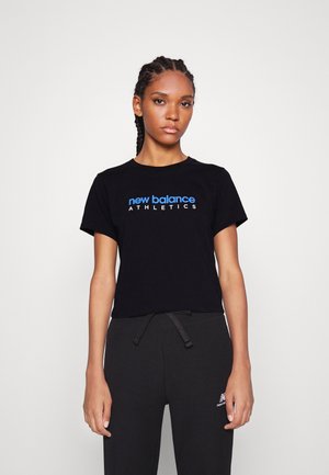 ATHLETICS SLIM TEE GRAPHIC - Print T-shirt - black