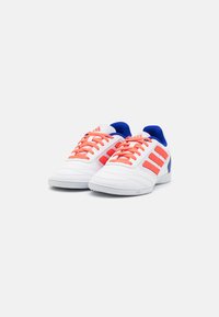 adidas Performance SUPER SALA 2 UNISEX - Botines de fútbol sala - footwear white/solar red/lucid blue