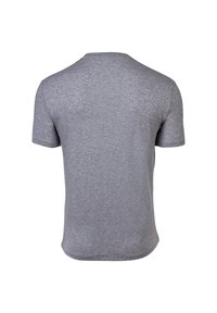 Tricou gri cu mânecă scurtă și gât rotund. Fabricat dintr-un material moale, cu textură fină. Design simplu, fără logo-uri sau modele vizibile.