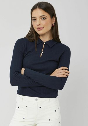 COL - Polo - bleu foncé