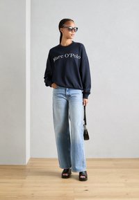 Marc O'Polo LOGO EMBROIDERY AT FRONT - Felpa - deep blue sea