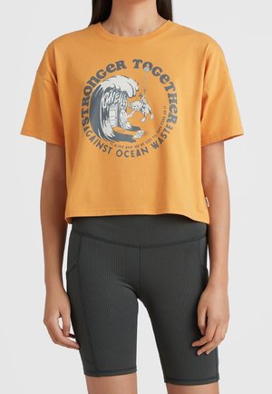 T-shirt imprimé - yellow