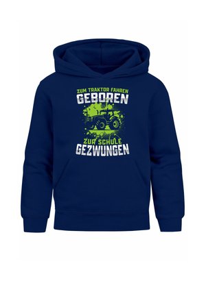 MIT AUFDRUCK TRAKTOR TREKKER MOTIV SPRUCH LUSTIG - Kapuzenpullover - navy