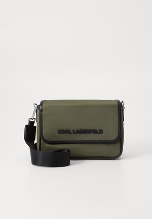 KARL LAGERFELD K/ESSENTIAL CROSSBODY - Cross body bag - khaki