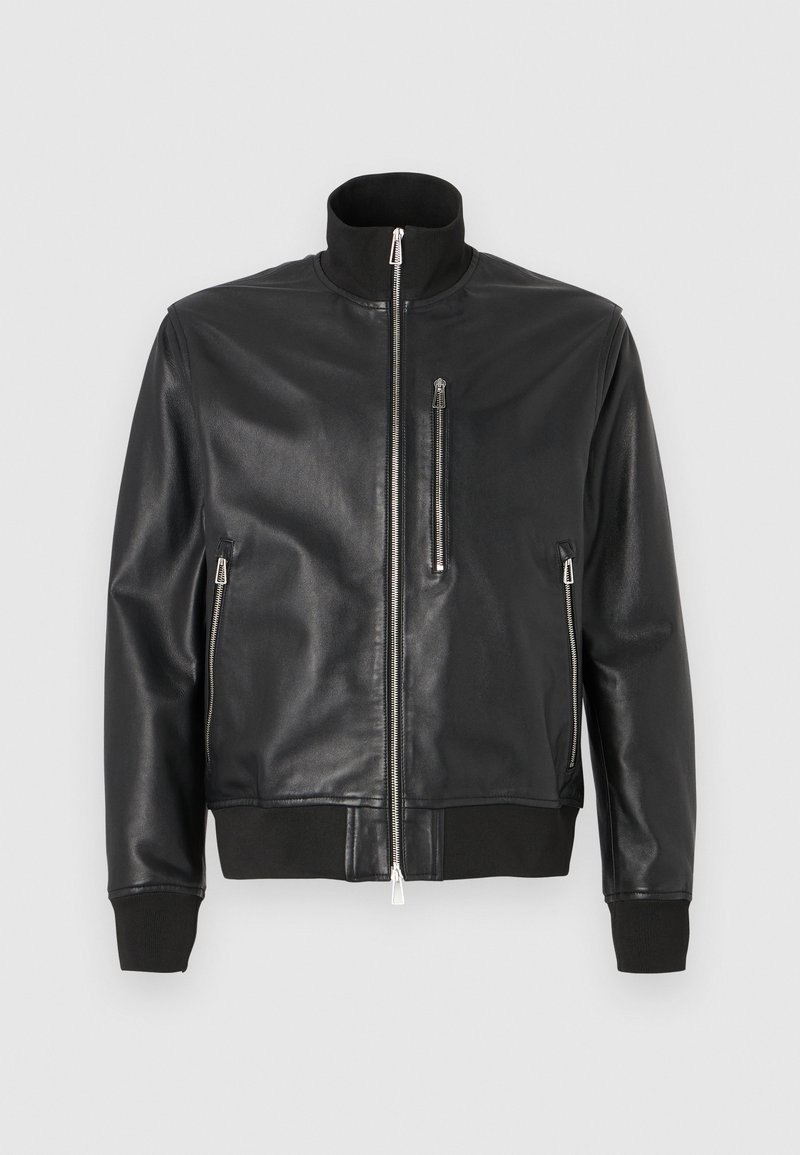 PS Paul Smith Leren jas zwart