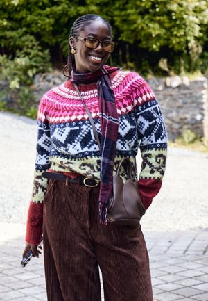 ICHI, IHCYLLE LONG SLEEVE - Pullover - zinfandel multi pattern
