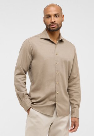 FLANELLHEMD - MODERN FIT - Zakelijk overhemd - camel