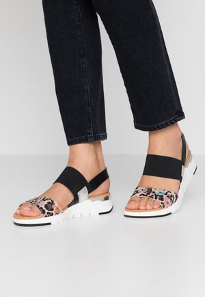 Keilsandalette - black