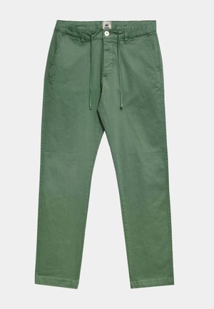 ALTONADOCK, PANTALÓN LIGERO CON CORDÓN BEIGE - Pantalones - verde azulado