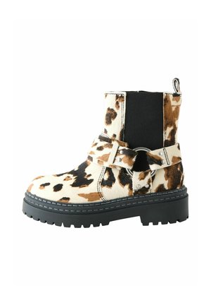 Next, STANDARD FIT- CHUNKY HARNESS - Cowboy- / bikerstøvlette - cow print