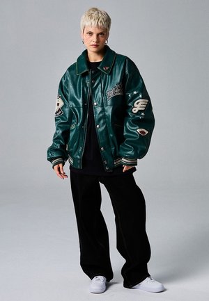 Grimey Kunstlederjacke - verde