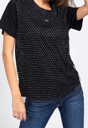 Guess, T-shirt imprimé - black