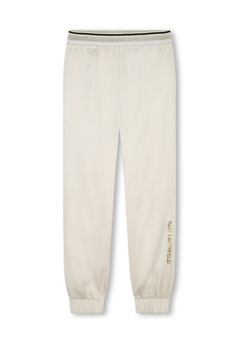KARL LAGERFELD KIDS Trainingsbroek beige mêleerd KARL LAGERFELD KIDS Trainingsbroek beige mêleerd