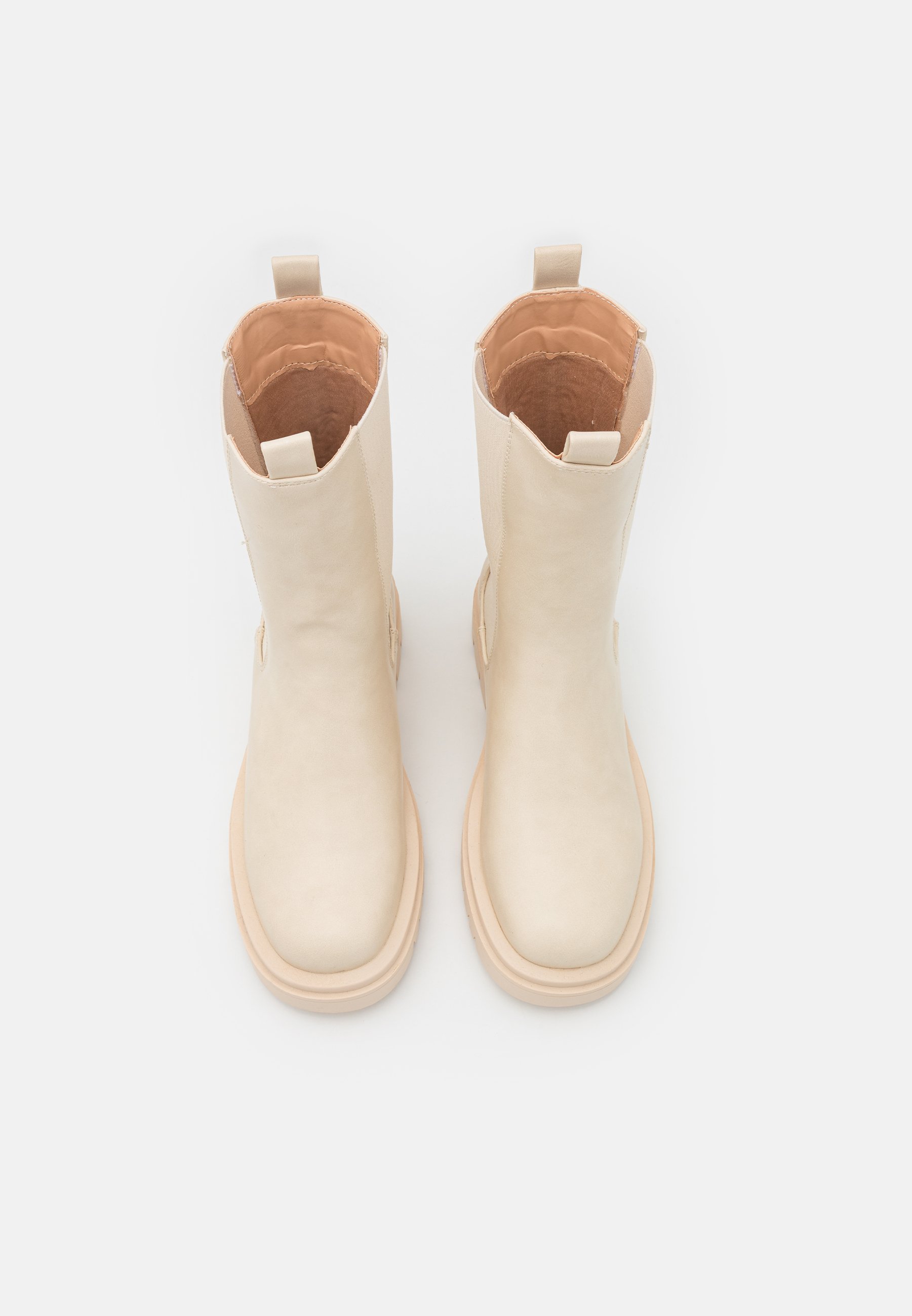 Pieces PCTIA CHELSEA BOOT - Korte laarzen - birch/crème - Zalando.nl