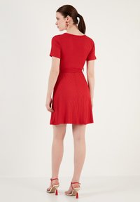 LELA Jerseyjurk - dark red