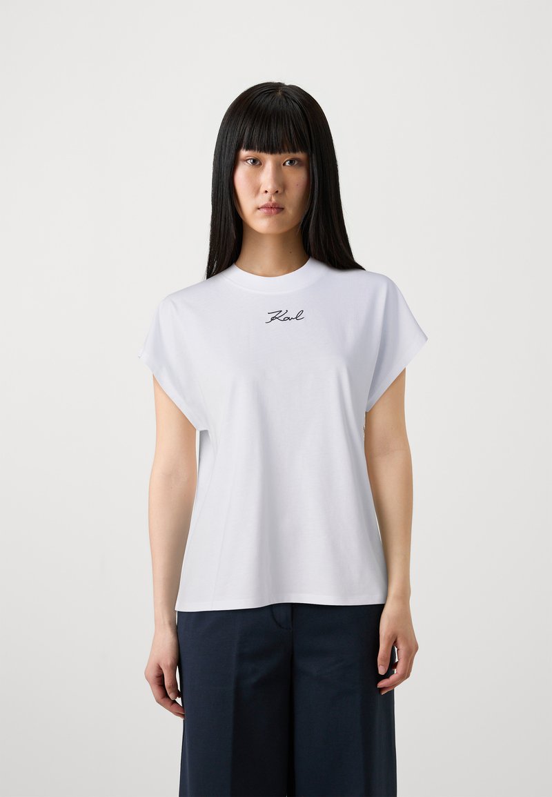 KARL LAGERFELD SIGNATURE - T-shirts - white
