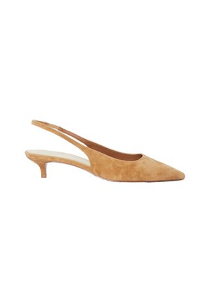 Ballerines à brides arrière - camel