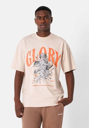 PRINTED - Print T-shirt - beige