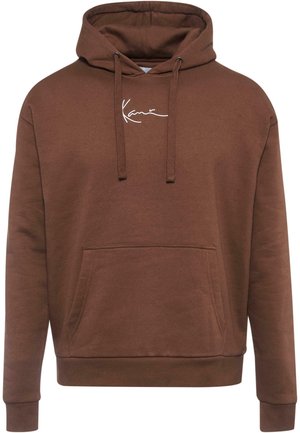 SMALL SIGNATURE ESSENTIAL HO - Kapucni - dark brown