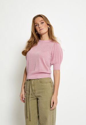 LIVA PUFF SLEEVE - Základné tričko - prism pink metal