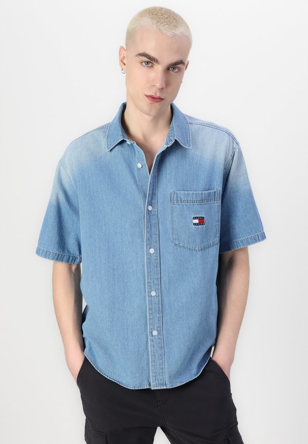 CREST OVERSHIRT - Shirt - denim light4