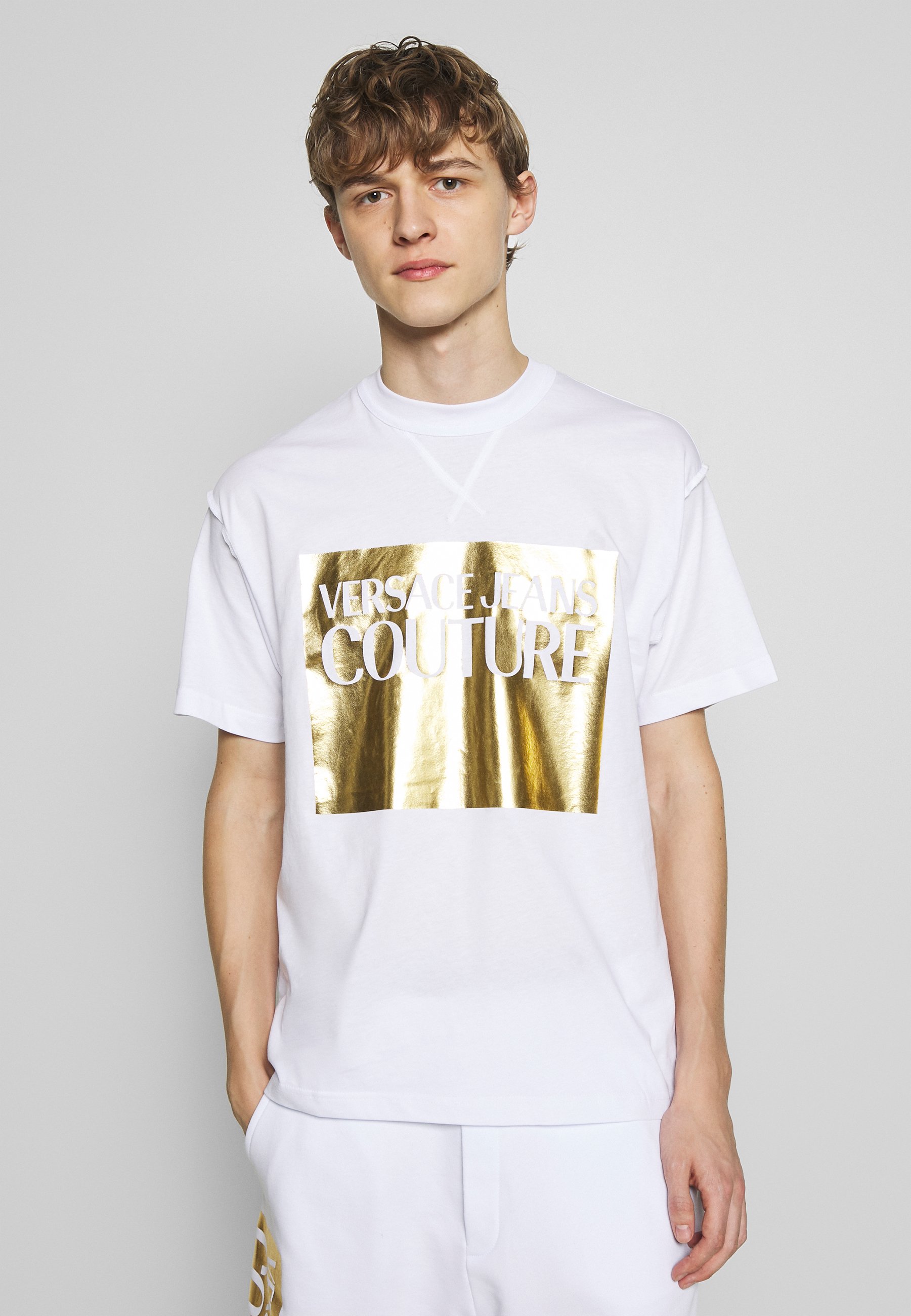 versace jeans t shirt white