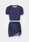 LSCN BY LASCANA SHIRT AND SKIRT SET - Beach accessory - blue