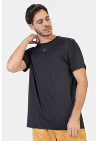 Spyder SPYDER MEN SHORT SLEEVE T-SHIRT - Camiseta estampada - black